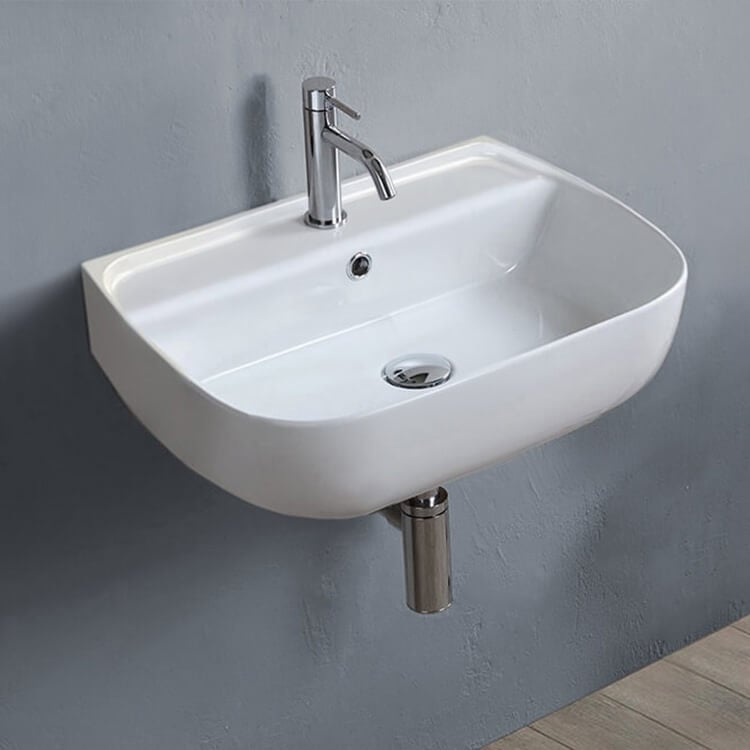 CeraStyle 078500-U Small Ceramic Wall Mounted or Vessel Sink